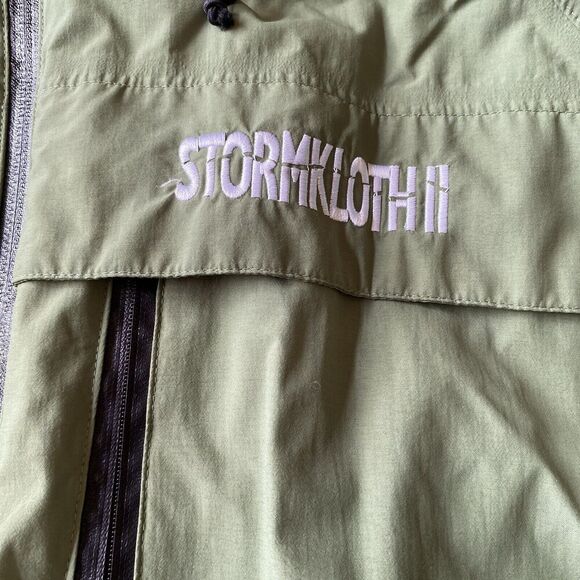 Stormkloth II Men’s Green Full Zip Hooded M Windbreaker Jacket Outdoor - Picture 2 of 10